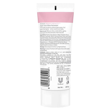 Pond's  Face Care combo - Bright Beauty Spot-less Glow Serum, Infused with Hyaluronic Acid, Vitamin B3, Gluta-Boost-C, 30ml + Spot-less Glow Face Wash with Vitamins, 200g